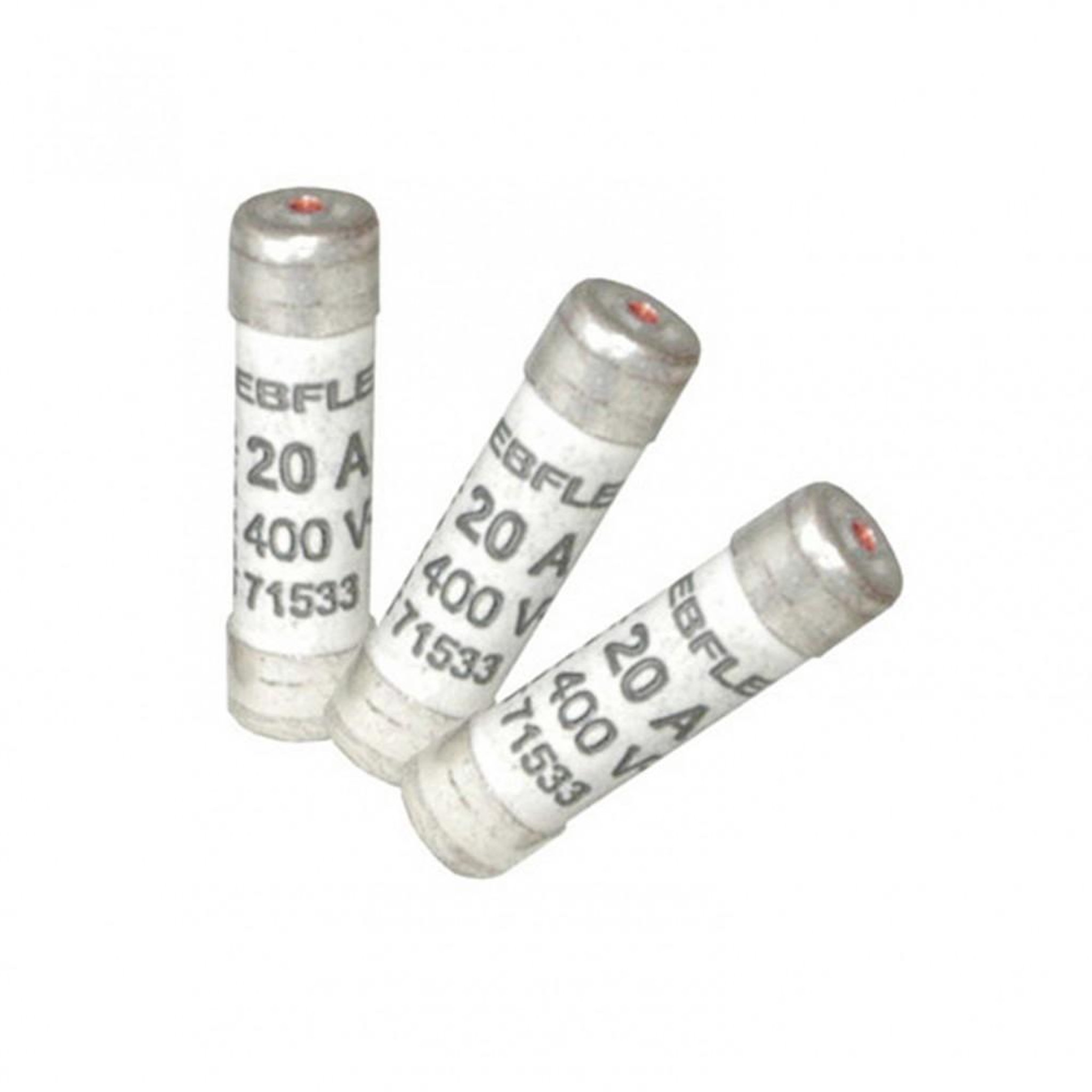 CENTRALE BRICO Lot de 3 fusibles céramique 20 A, 8.5 x 31.5 mm