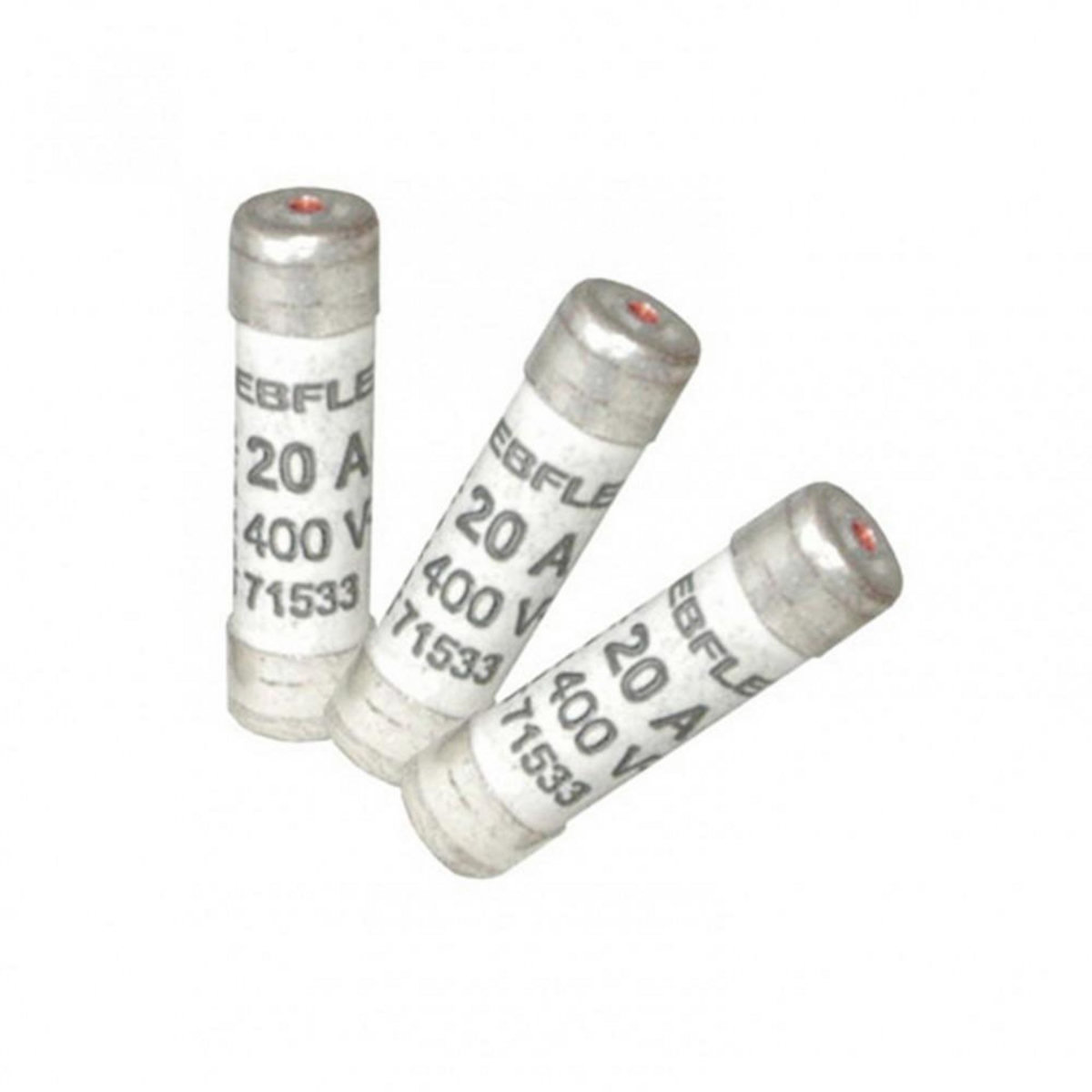 CENTRALE BRICO Lot de 3 fusibles céramique 20 A, 8.5 x 31.5 mm