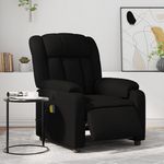 VIDAXL Fauteuil de massage inclinable electrique noir similicuir