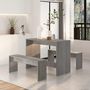 Voir la diapositive 3 : VIDAXL Ensemble a manger 3 pcs Sonoma gris Bois d'ingenierie