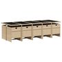 Voir la diapositive 3 : VIDAXL Ensemble a manger de jardin et coussins 11 pcs melange beige