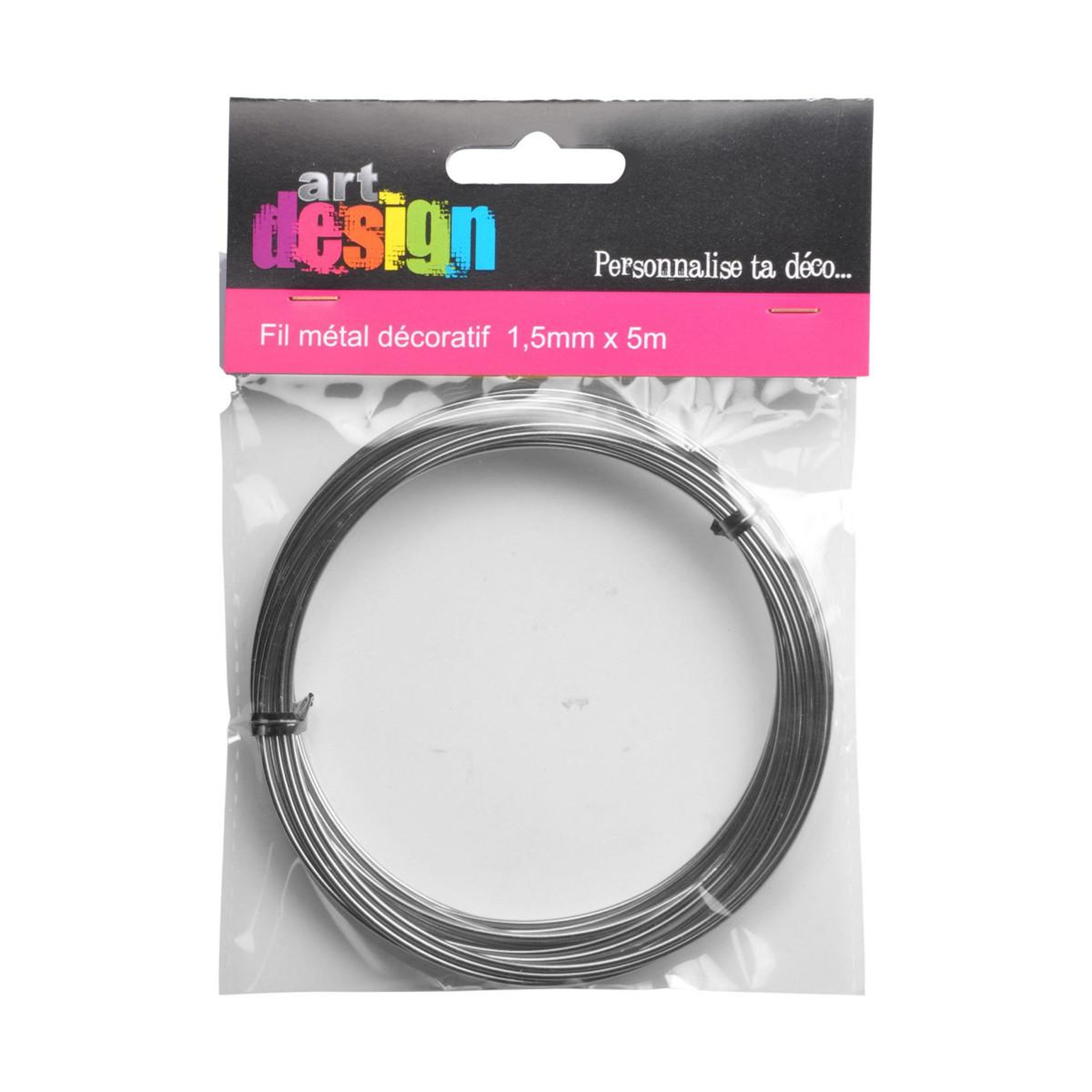 Voir la diapositive 2 : HOMEA Fil Déco en Métal  Custom DIY  5M Argent