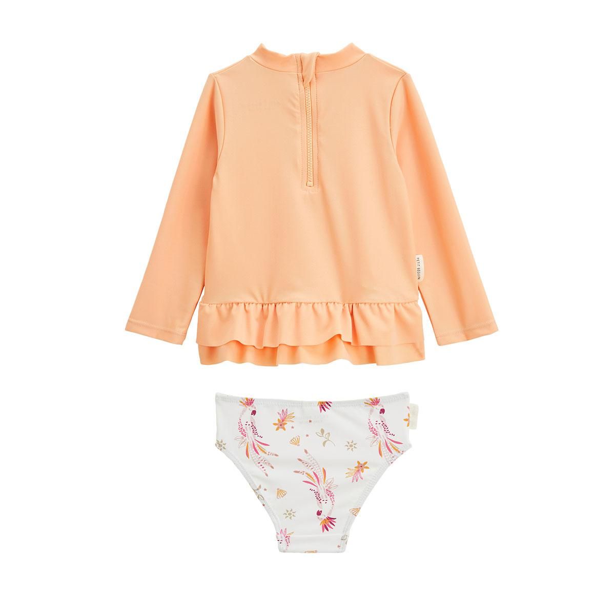 Petit Béguin Maillot de bain bébé 2 pièces t-shirt de protection UV & culotte Fiesta