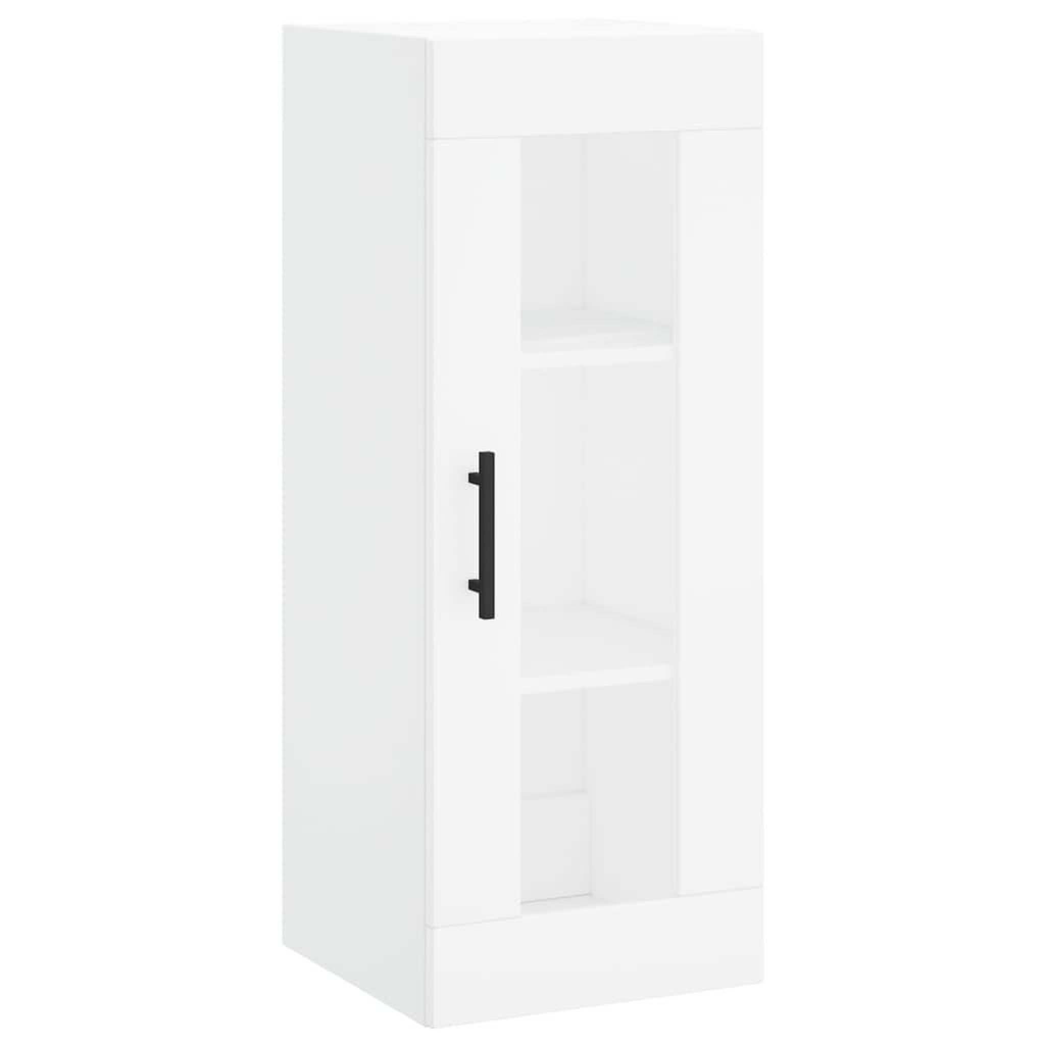 Voir la diapositive 5 : VIDAXL Buffet haut Blanc 34,5x34x180 cm Bois d'ingenierie