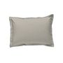 Voir la diapositive 4 : FUTURE HOME Lot de 2 taies d'oreiller unies en coton finition bourdon