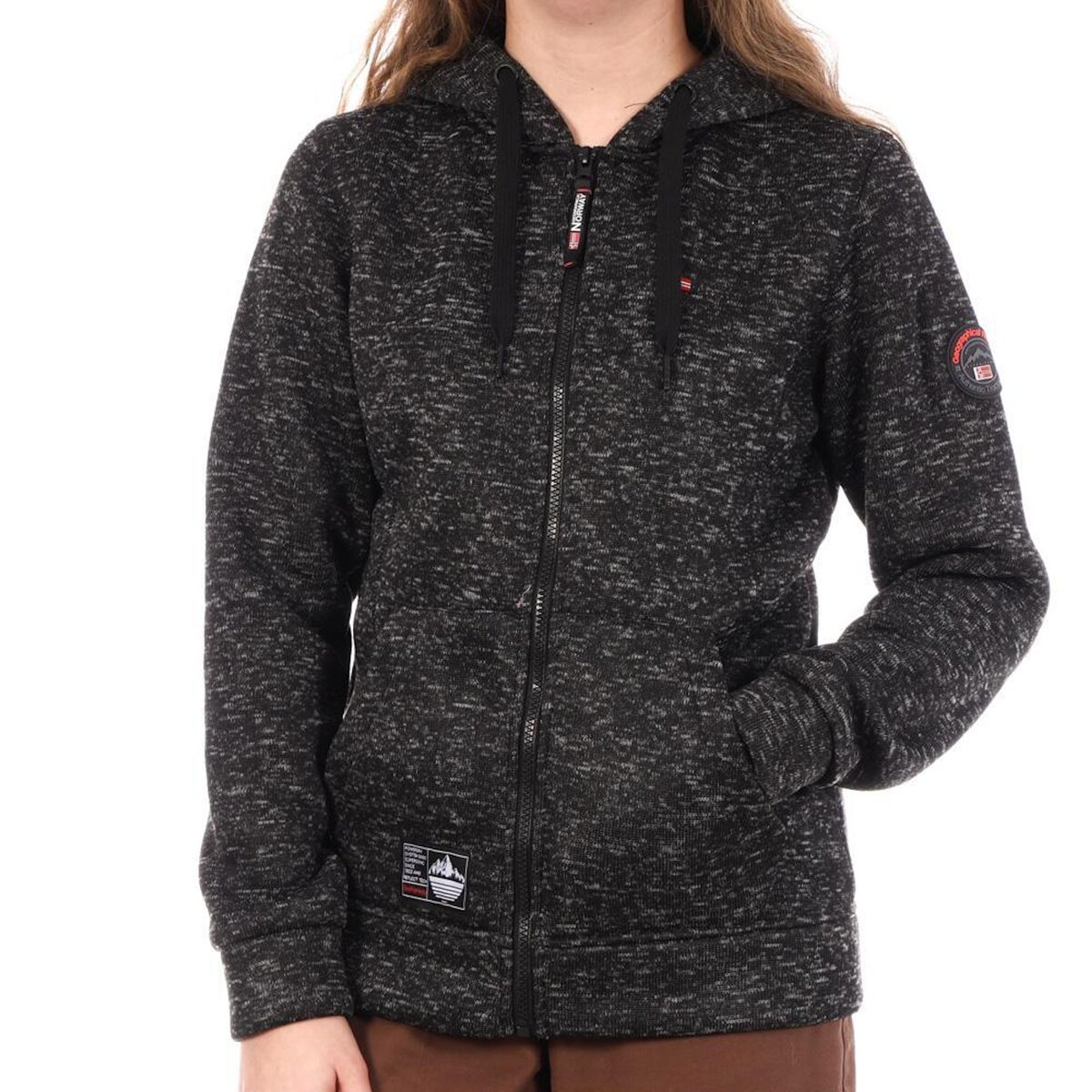 GEOGRAPHICAL NORWAY Veste e Chiné Femme Geographical Norway Talerte Corail  ady 054