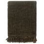 Voir la diapositive 3 : VIDAXL Couverture en coton 220 x 250 cm Anthracite/Marron