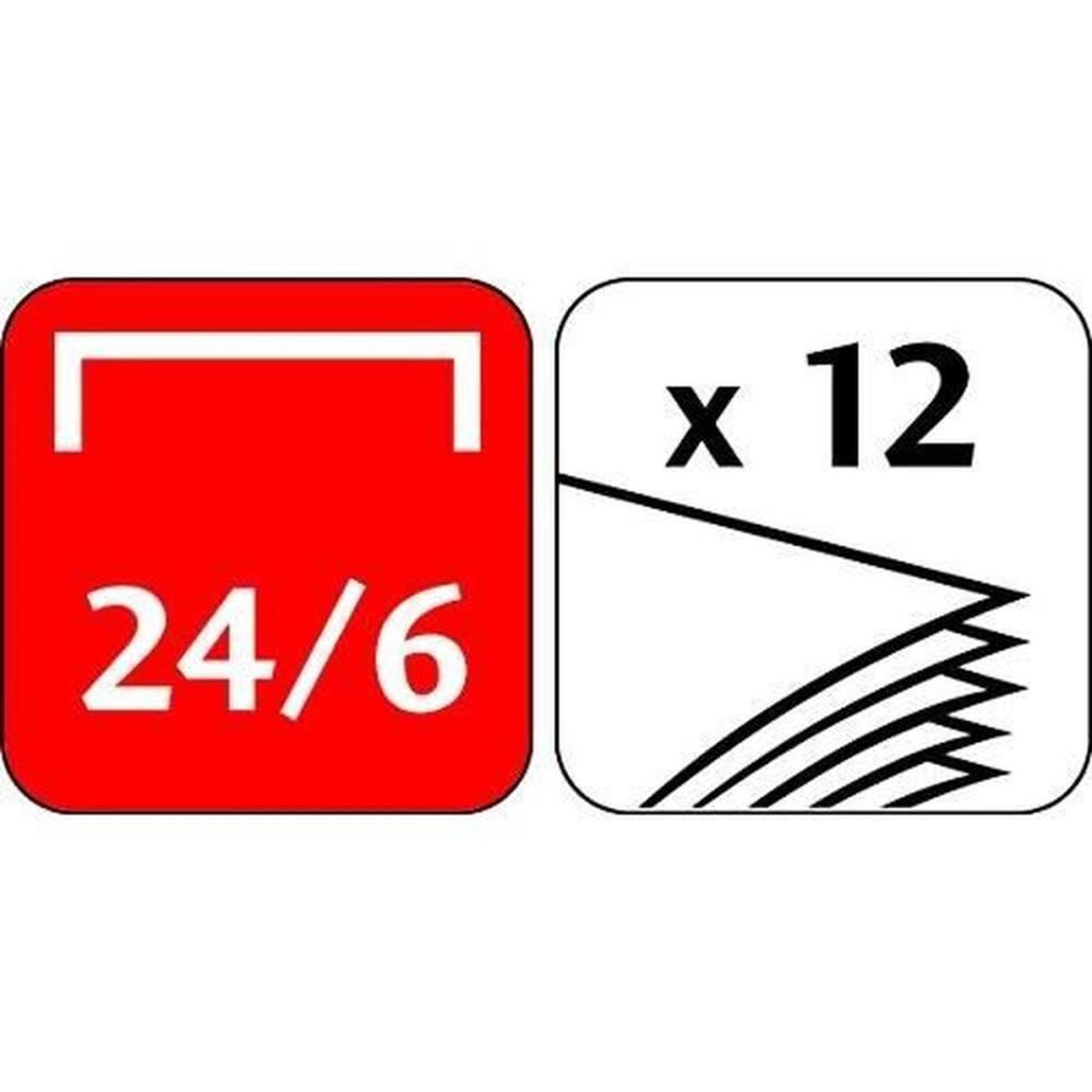 Voir la diapositive 4 : MAPED Agrafeuse mini métal rouge/noir/gris pour agrafes 24/6 et 26/6, retrait d'agrafes intégré, capacité 12 feuilles, ouverture 180°