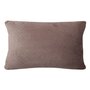 Coussin polyester flanelle à relief CHANTILLY