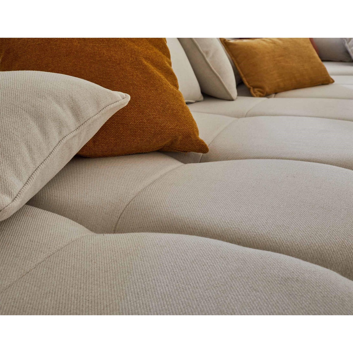 LISA DESIGN Caracas - canapé modulable d'angle droit - 5 places - en tissu