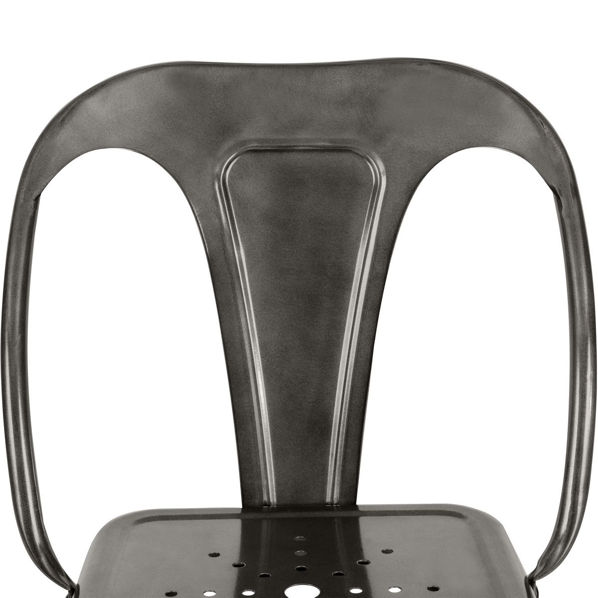 Rendez vous déco Lot de 2 chaises pour îlot central 67 cm en métal chrome - Indus