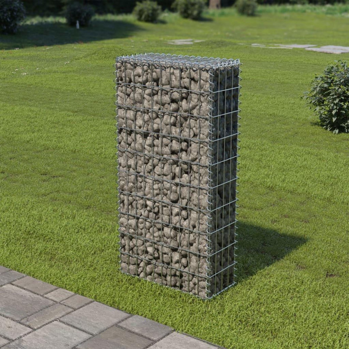 VIDAXL Mur en gabion avec couvercles Acier galvanise 50x20x100 cm