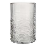 Paris Prix Photophore en Verre Design  Sladia  30cm Gris