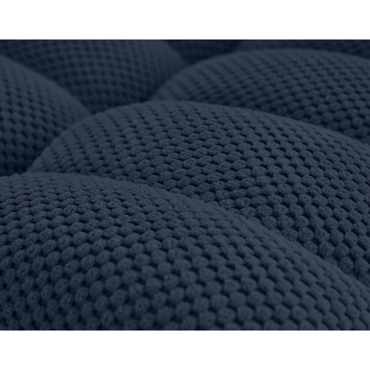 LISA DESIGN Ellie - canapé 3 places sans accoudoir en velours texturé