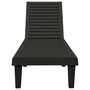 Voir la diapositive 3 : VIDAXL Chaise longue noir 155x58x83 cm polypropylene