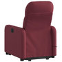 Voir la diapositive 4 : VIDAXL Fauteuil inclinable de massage electrique Rouge bordeaux Tissu