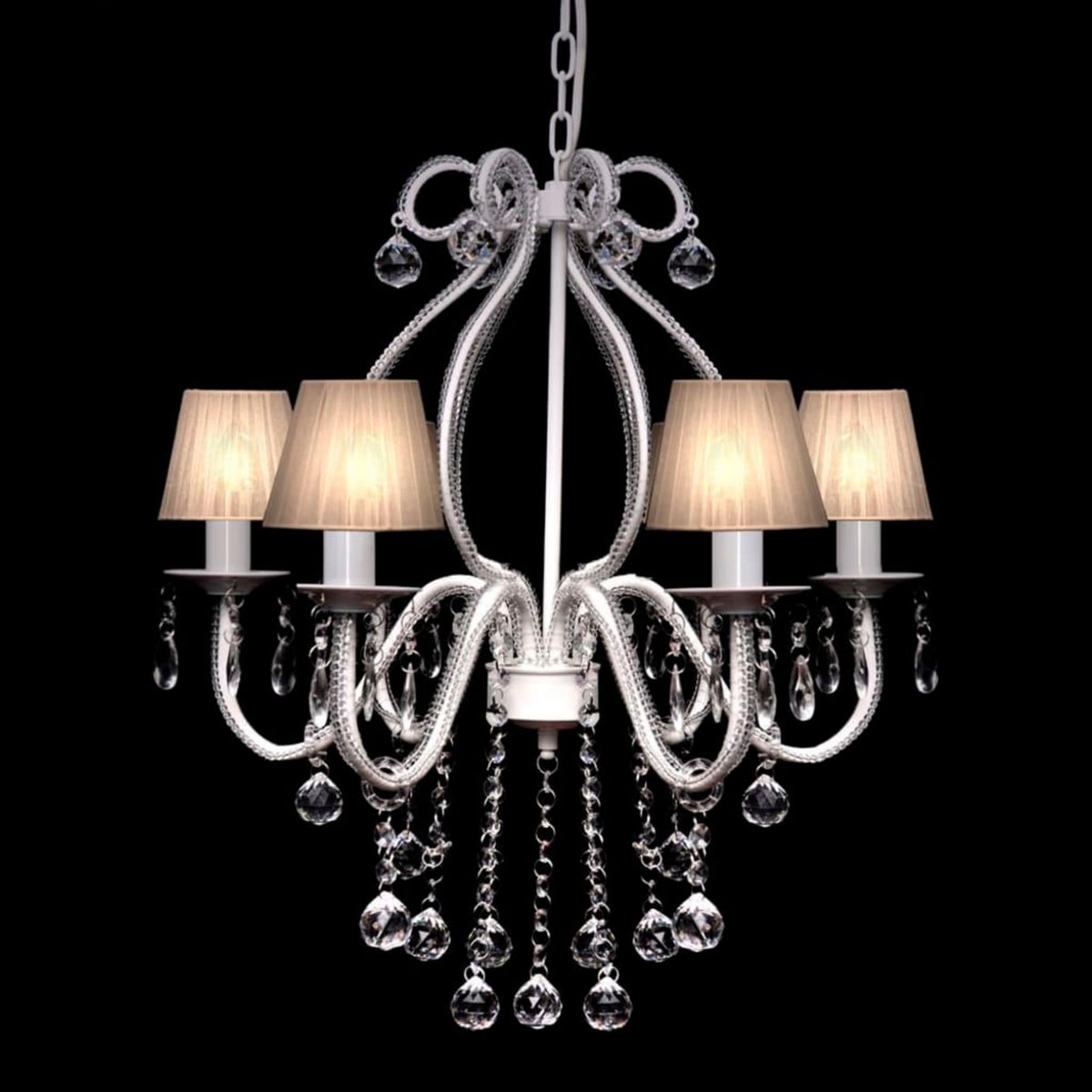 VIDAXL Chandelier avec 2300 cristaux Blanc