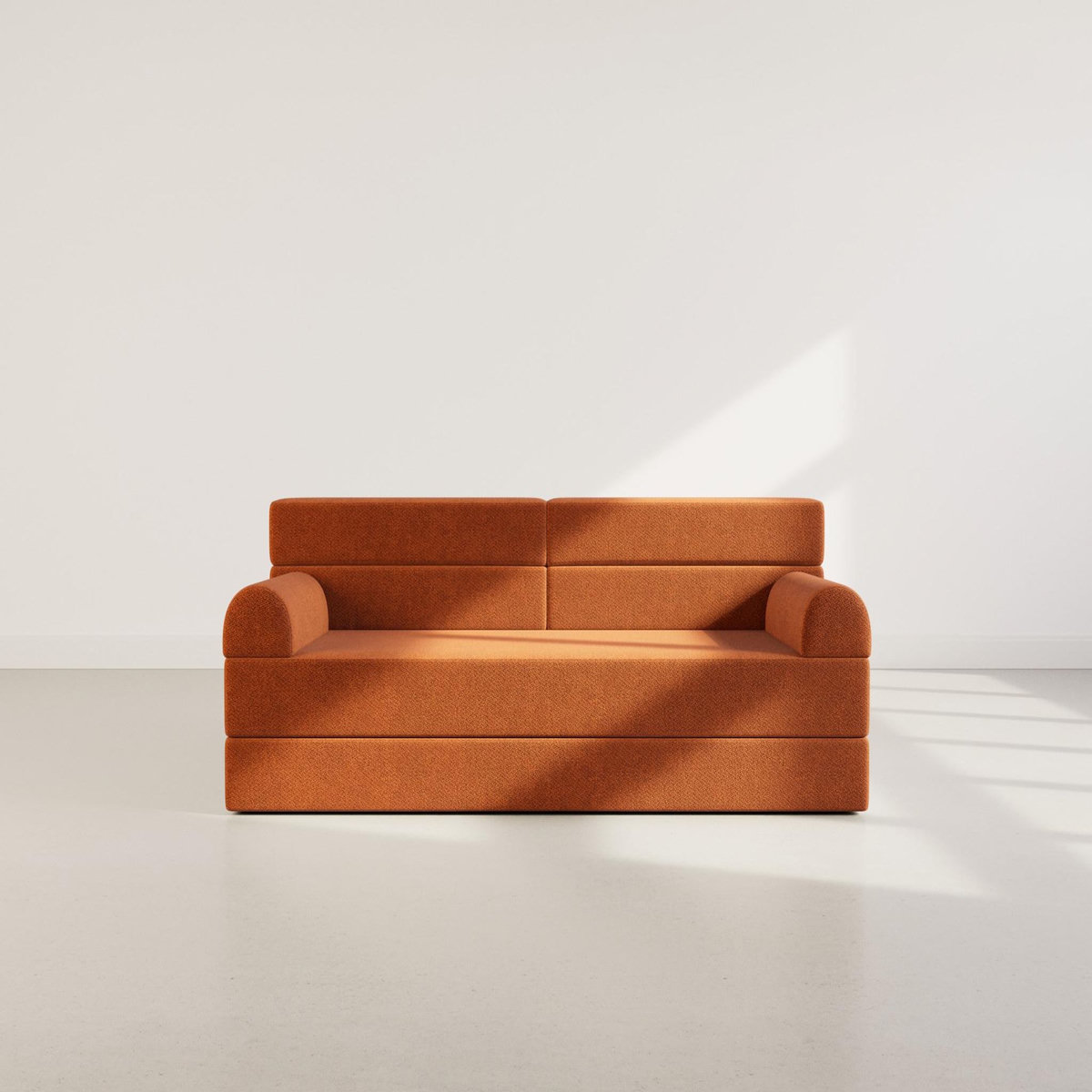 LISA DESIGN Astral - canapé 3 places convertible en velours texturé