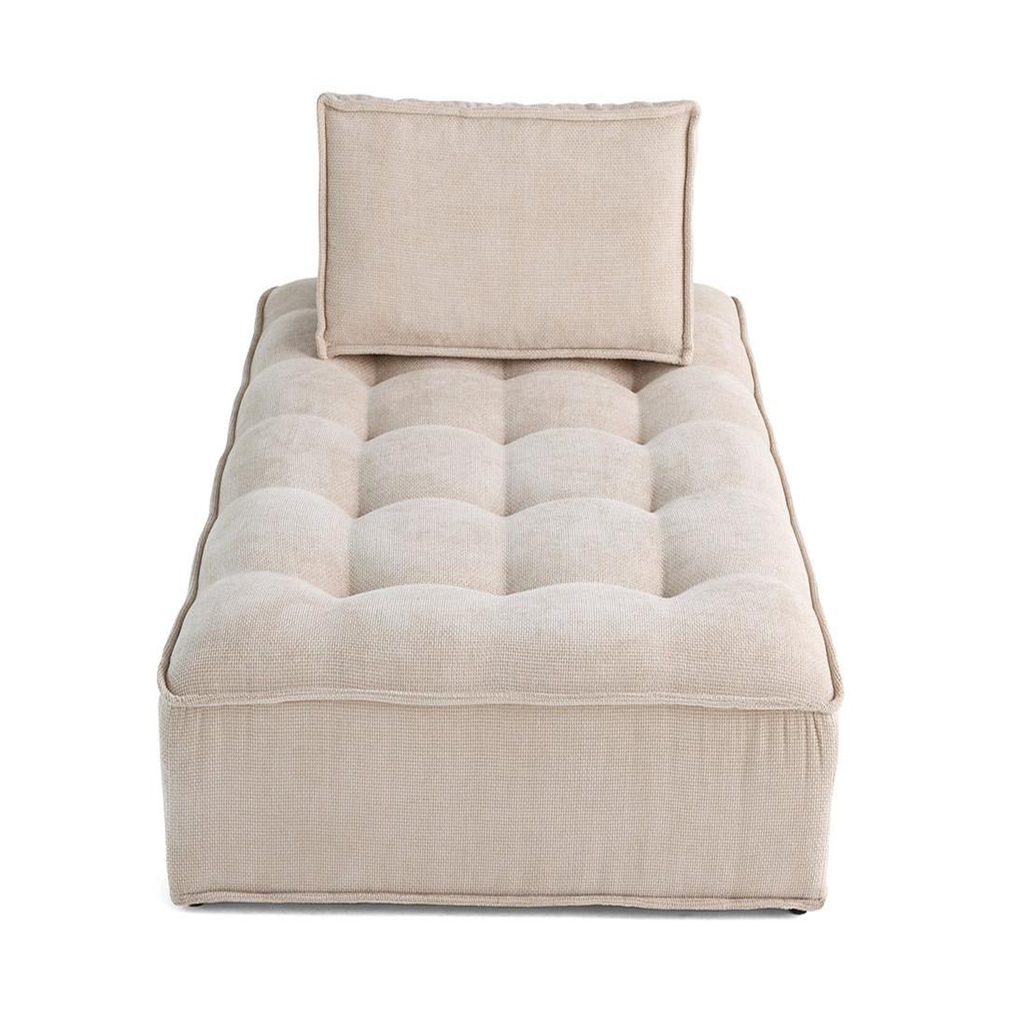 Voir la diapositive 6 : BEST MOBILIER Marisol - module d'assise méridienne - velours texturé