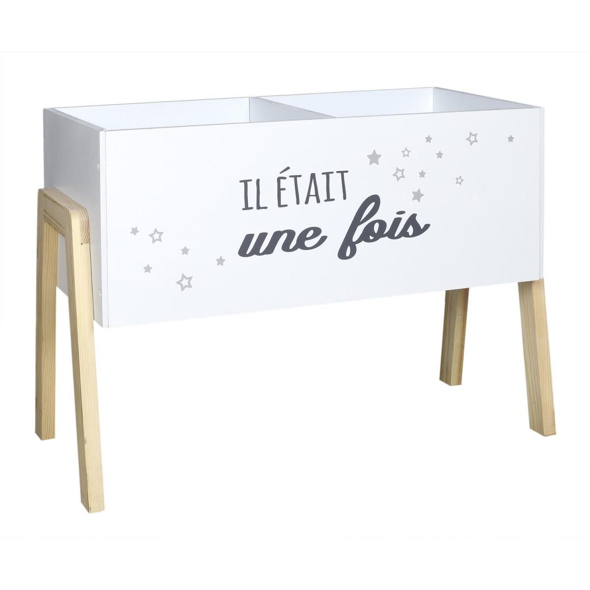 HOME DECO KIDS Bibliothèque enfant  il était une fois  60cm blanc