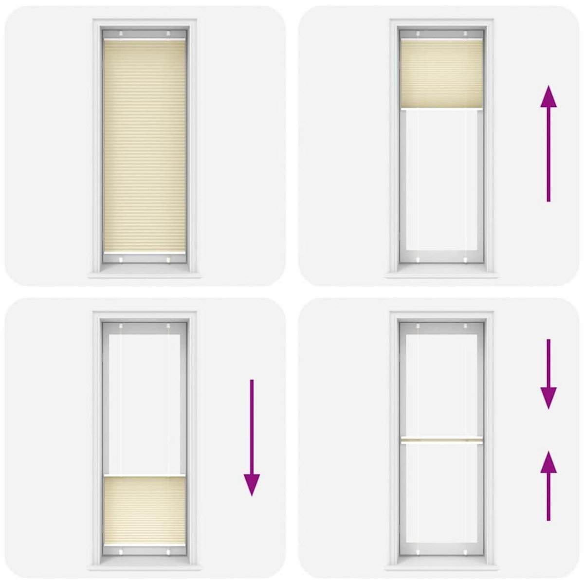 VIDAXL Store plisse creme 70x200 cm largeur du tissu 69,4 cm polyester