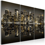 Paris Prix Tableau Imprimé  L'Or de New York. Coloris disponibles : Multicolore