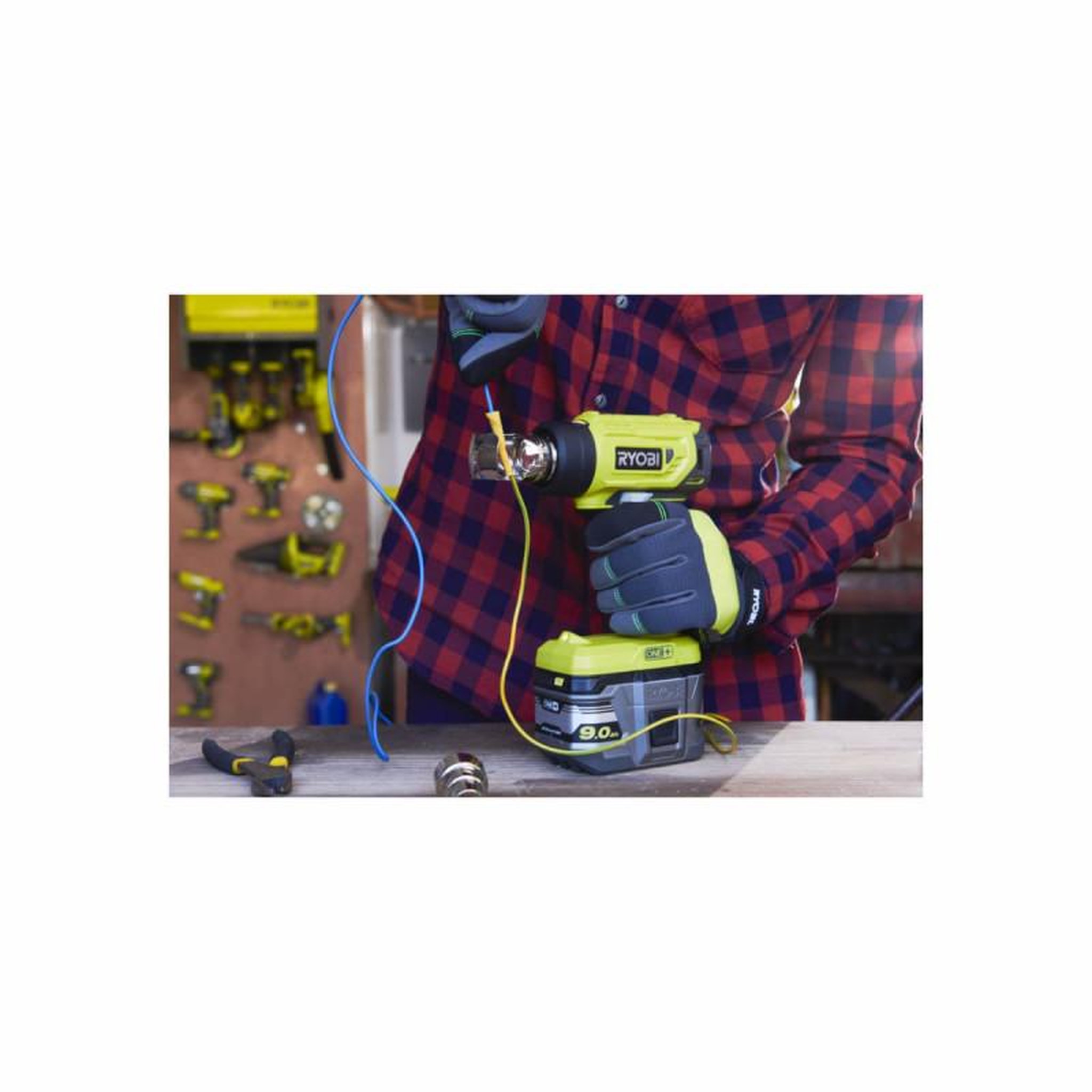 Voir la diapositive 3 : Ryobi Pistolet à air chaud RYOBI - R18HG-0 - 18V One+ - sans batterie ni chargeur