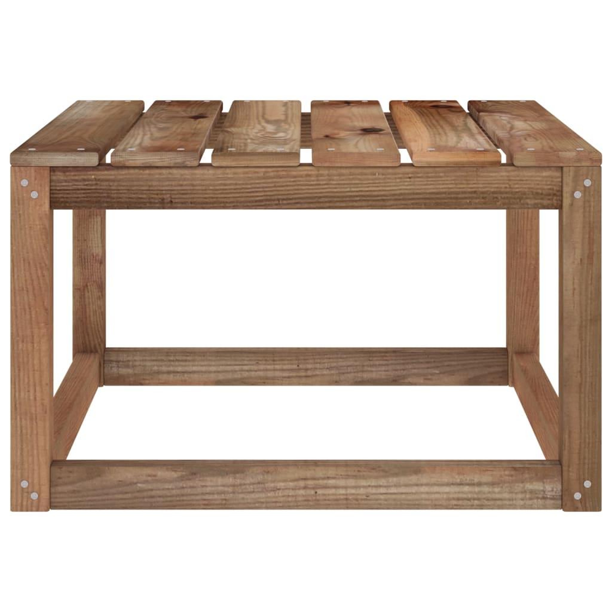 Voir la diapositive 5 : VIDAXL Salon de jardin 2 pcs Marron Bois de pin impregne