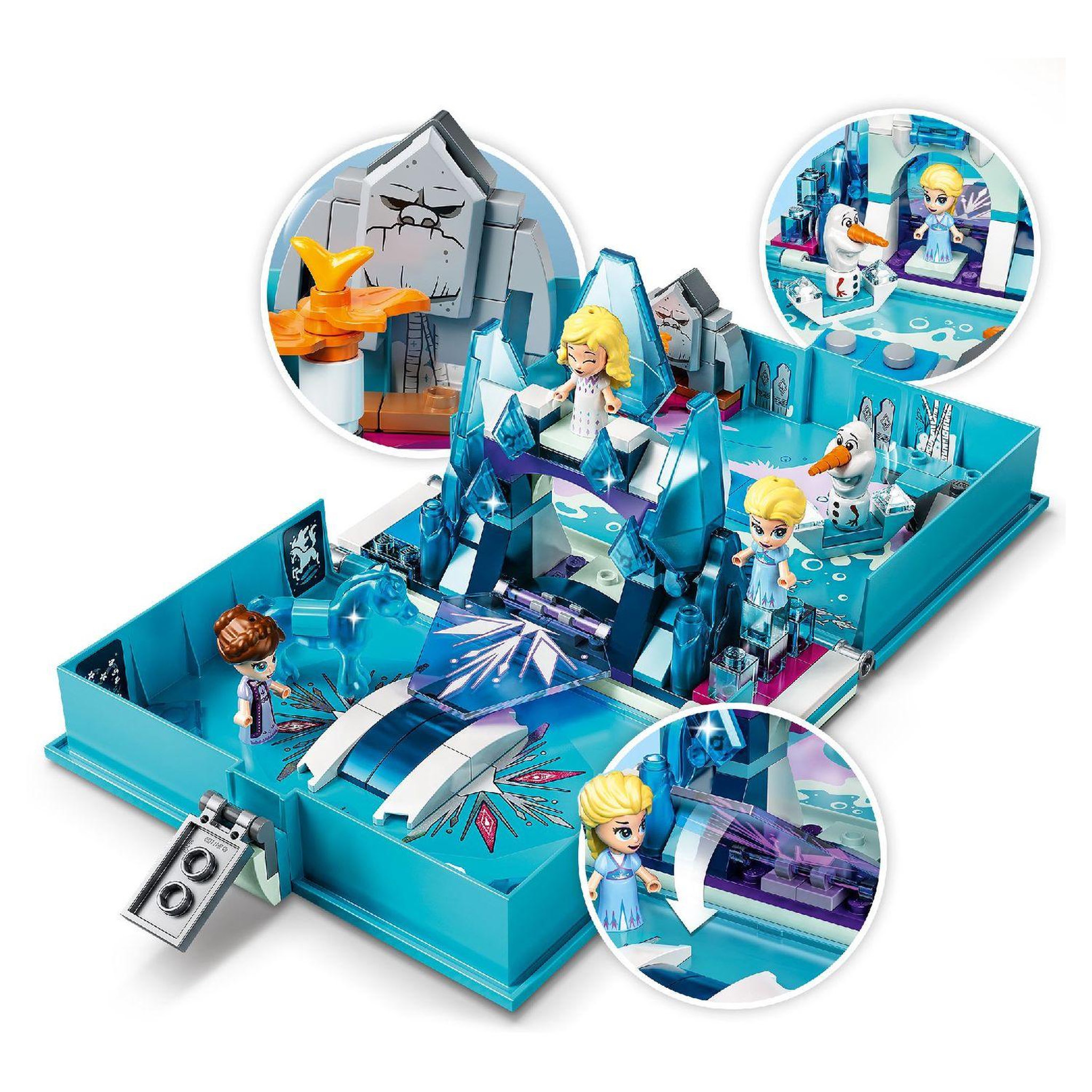 Voir la diapositive 4 : LEGO Disney Princess 43189 - Les aventures d&rsquo;Elsa et Nokk dans un livre de contes