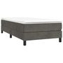 Voir la diapositive 3 : VIDAXL Cadre de lit sans matelas gris fonce 90x190 cm velours