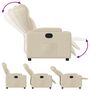 Voir la diapositive 4 : VIDAXL Fauteuil inclinable Creme Tissu