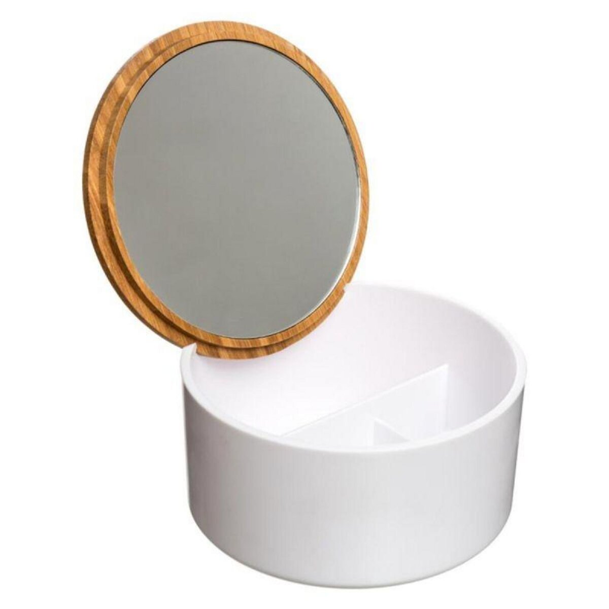  Boîte Miroir à Compartiments  Natureo  13cm Blanc