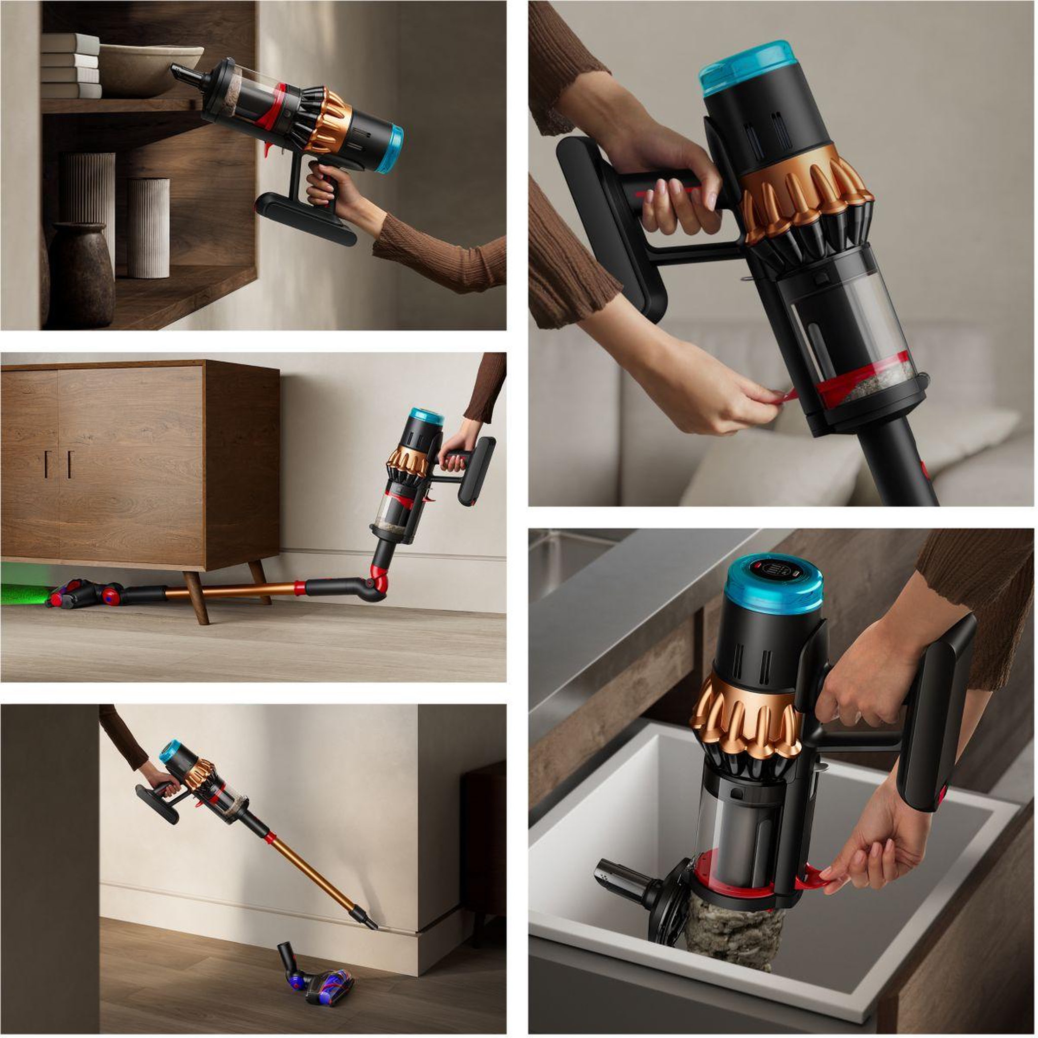 Voir la diapositive 5 : Dyson Aspirateur balai v16 piston animal submarine