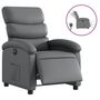Voir la diapositive 2 : VIDAXL Fauteuil inclinable electrique Gris Similicuir