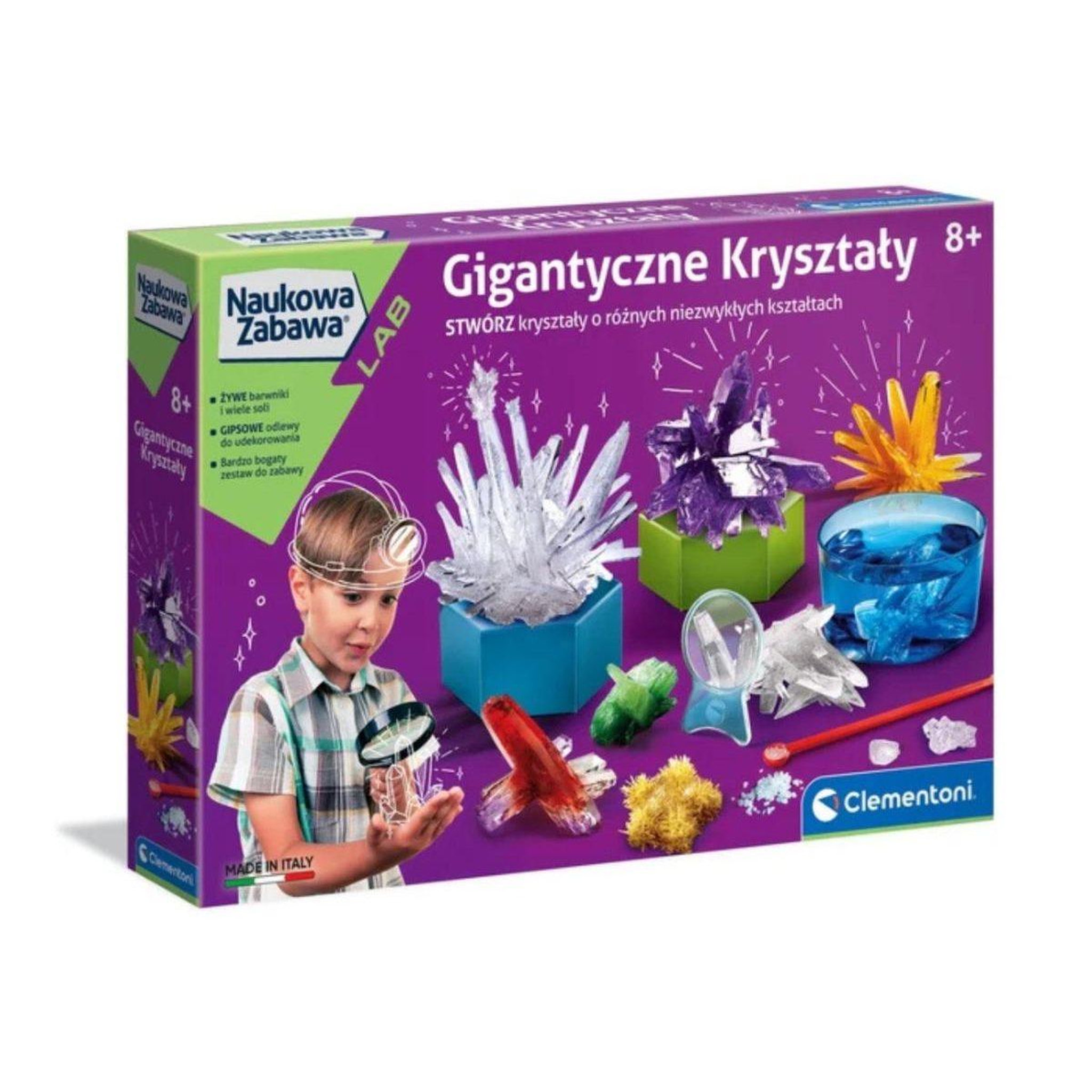 CLEMENTONI Coffret scientifique  50106 science  and  jeu - cristaux géants