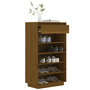 Voir la diapositive 4 : VIDAXL Armoire a chaussures Marron miel 60x34x105cm Bois de pin massif