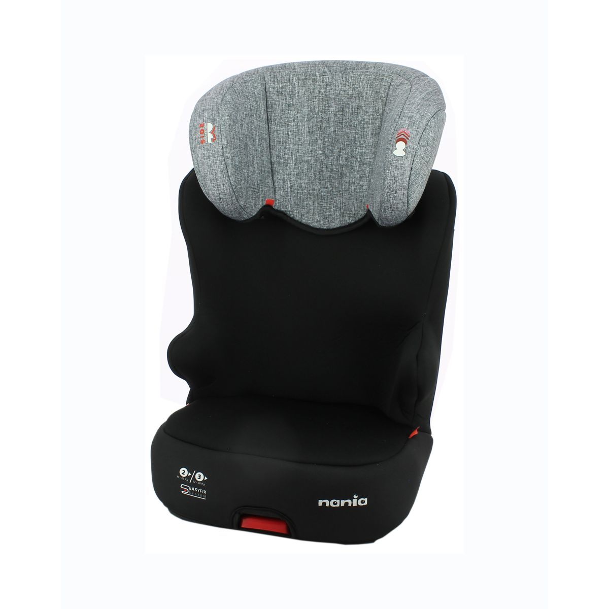 NANIA Rehausseur groupe 2/3 STARTER EASYFIX - Nania Silver