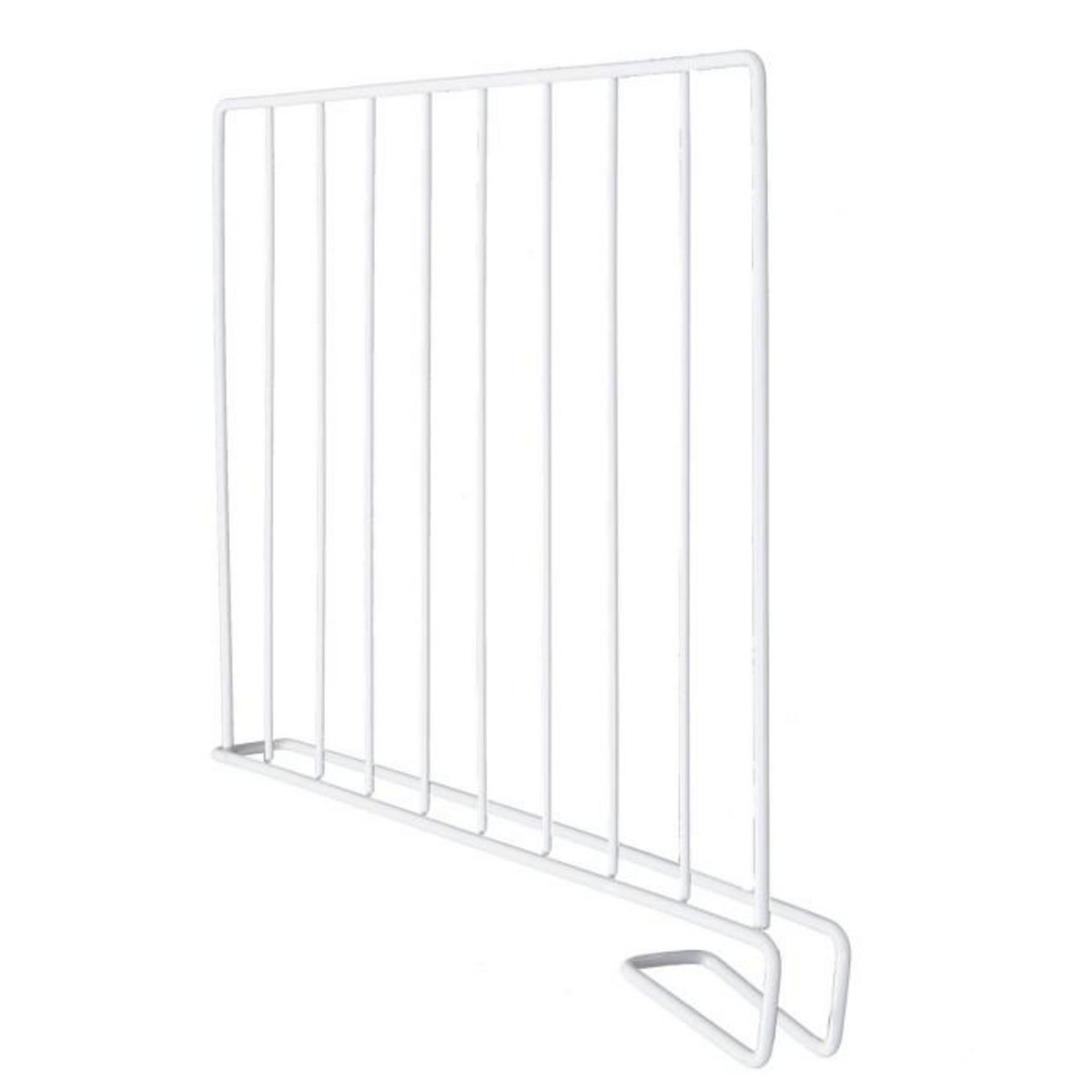 Paris Prix Séparateur d'Étagère en Métal  Armoire  32cm Blanc