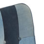 Voir la diapositive 5 : VIDAXL Chaise a bascule avec repose-pied Denim Bleu Toile patchwork