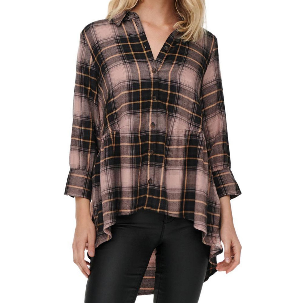 Only Chemise à Carreaux Rose/ Femme Only Canberra