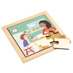 EDUCO Puzzle en Bois - Puzzle pour tout-petit - dans la cuisine - jeu Montessori