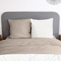 Voir la diapositive 2 : COTE DECO Housse de couette 240x220 + 2 taies Chaude et douillette Daim