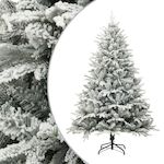 VIDAXL Sapin de Noël artificiel a flocons de neige Vert 240 cm PVC/PE