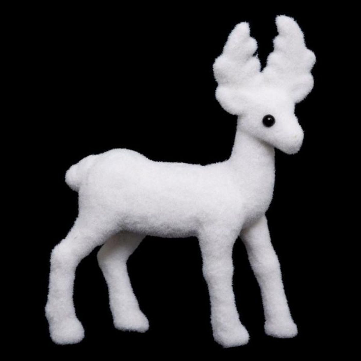 FEERIC LIGHT & CHRISTMAS Statuette Déco  Renne Debout  22cm Blanc