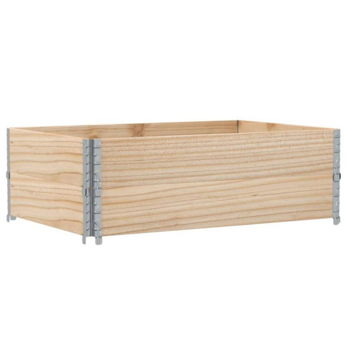 VIDAXL Colliers de palette 2 pcs 120x80 cm bois de pin solide