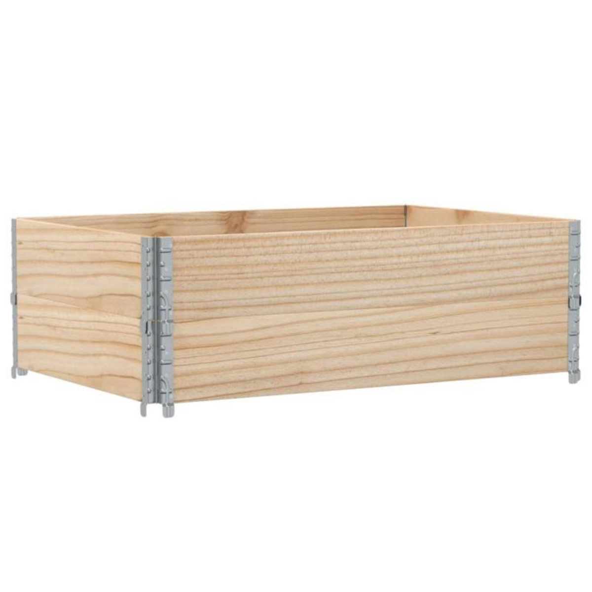 VIDAXL Colliers de palette 2 pcs 120x80 cm bois de pin solide