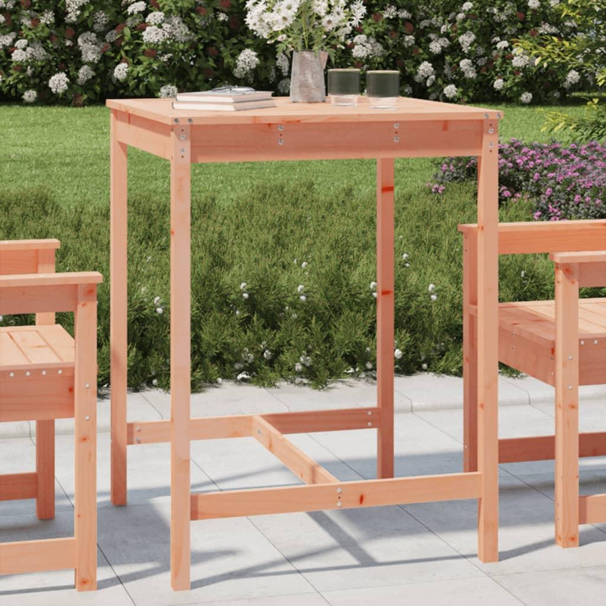 VIDAXL Table de jardin 82,5x82,5x110 cm bois massif de douglas