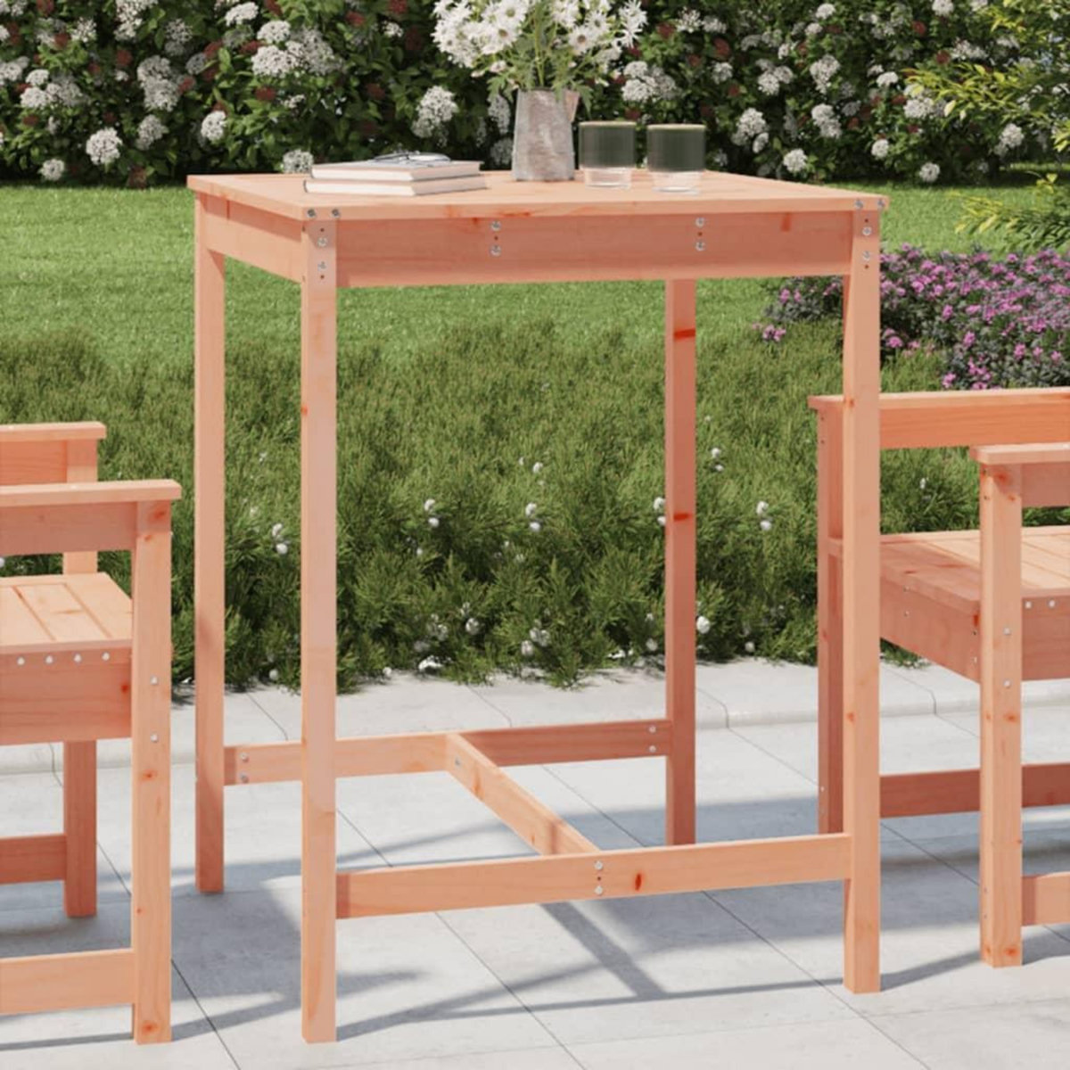 VIDAXL Table de jardin 82,5x82,5x110 cm bois massif de douglas