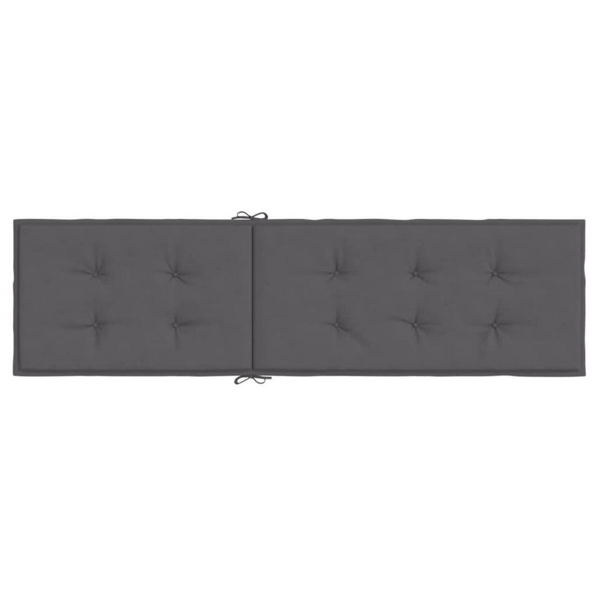 VIDAXL Coussin de chaise de terrasse anthracite (75+105)x50x4 cm