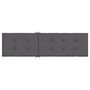 Voir la diapositive 5 : VIDAXL Coussin de chaise de terrasse anthracite (75+105)x50x4 cm